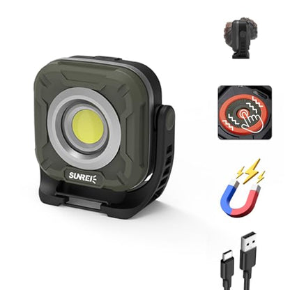 1300LM LED Magnetic Work Light with Stepless Dimming (C1200 / Green)