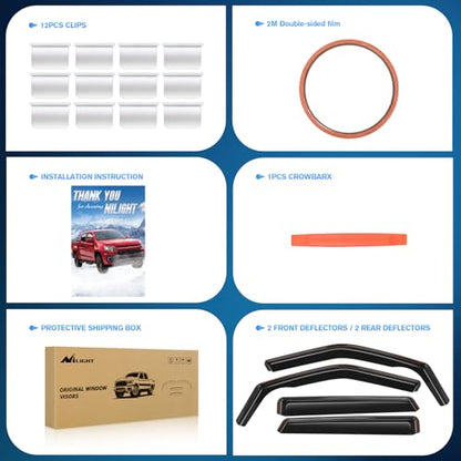 in Channel Rain Guards for Chevy Blazer 2019 (Chevy Blazer 2019-2026)