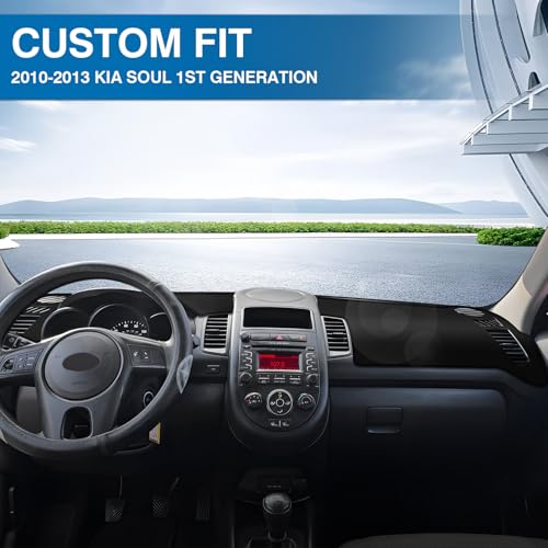 Black Dash Cover Compatible with 2010 (Soul 10-13(black))