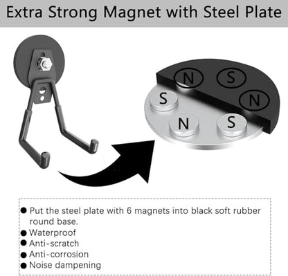 Heavy Duty Magnetic Hooks (Medium L/ Large L 8Pack)