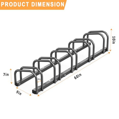 Bike Storage Rack for Garage (5 Bike Holder)