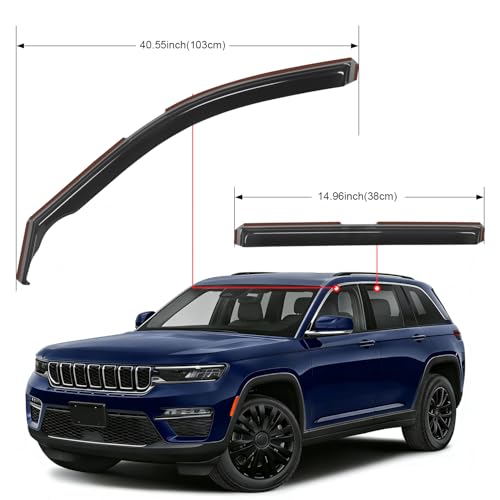 in Channel Rain Guards for Jeep Grand Cherokee L 2021 (Grand Cherokee L 2021-2024)
