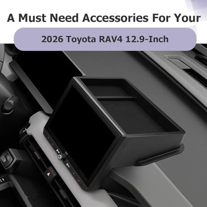 2026 RAV 4 Dashboard Storage Tray Compatible with 2026 Toyota RAV 4 Accessories Behind Screen Organizer 2026 RAV4 Limited