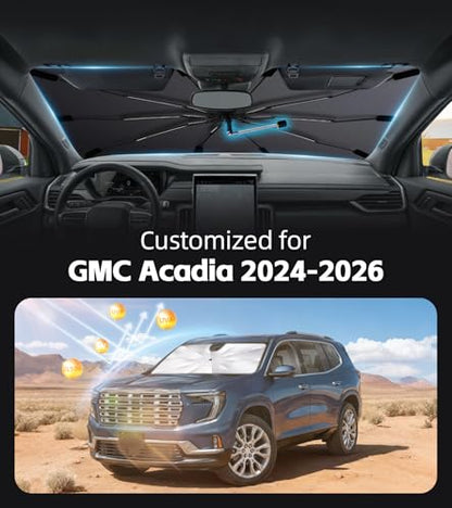 Windshield Sun Shade for GMC Acadia 2024 (Fit for GMC Acadia 2024-2026)