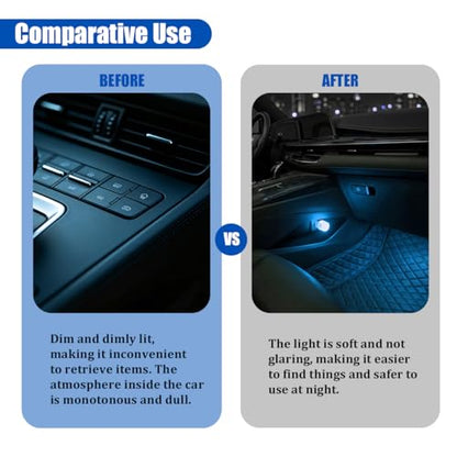 4 Pack USB LED Ambient Lights (Ice Blue)