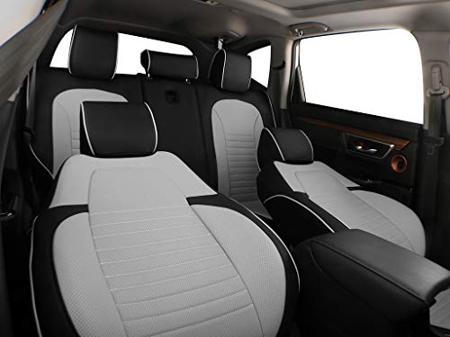 Car Accord LX Seat Covers 2018 (Black/Gray / 2018-2022 LX,Solid No Split Rear Backrest)