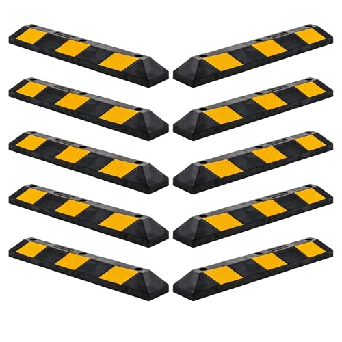 Parking Stop 3 Foot Long Flexible Rubber Curb (3 Foot)