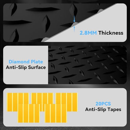 8x20 FT Garage Floor Mat (8x20 FT / Black)
