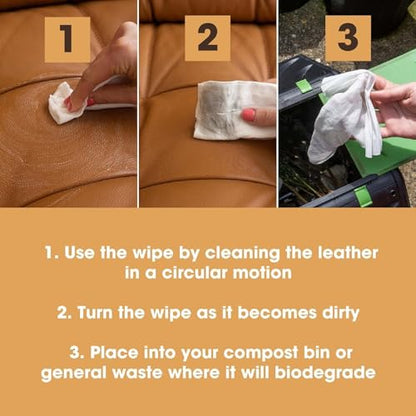 Leather Cleaning Wipes