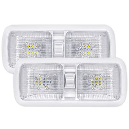 12V RV Led Interior Lights 750 Lumens (2 pcs(square))