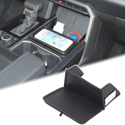 Center Console Organizer Tray Dividers for Toyota Tundra 2022 (Black(B))