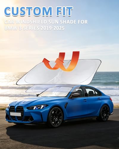 Windshield Sun Shade Sunshade for BMW 3 Series 2019 (Fit 3 Series 19-26)