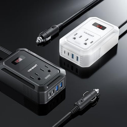 200W Car Power Inverter (White)