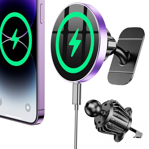 Magsafe Car Mount Charger (Purple)