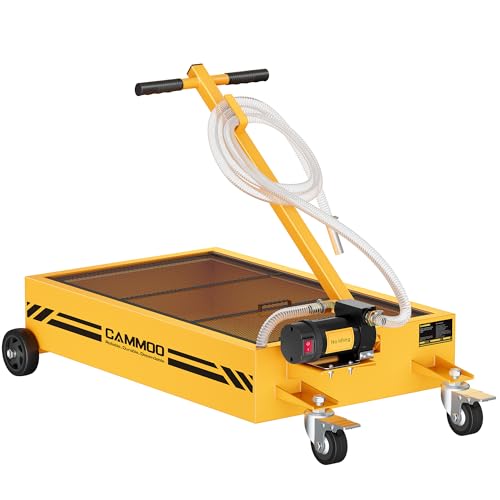 15 Gal Electric Oil Drain Pan with Pump (Yellow)