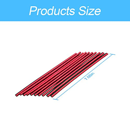 20PCS Waterproof Bendable Car Air Vent Trim Strips (Ice Red)