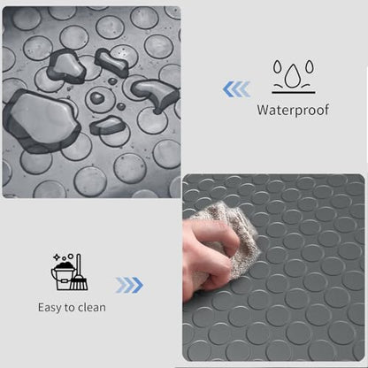 Garage Floor Mat (4 x 10FT / Grey Coin)