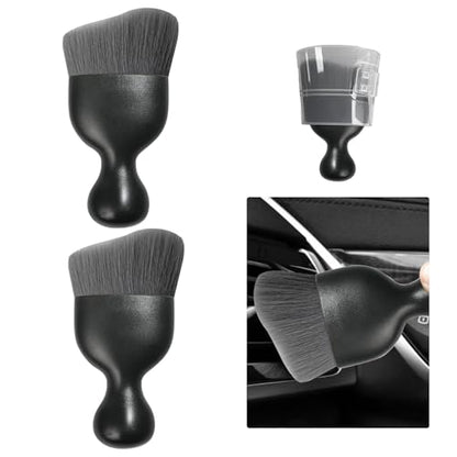2 PCS Car Detailing Brush (Gray / 2 PCS)