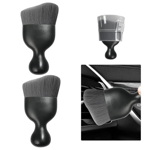 2 PCS Car Detailing Brush (Gray / 2 PCS)