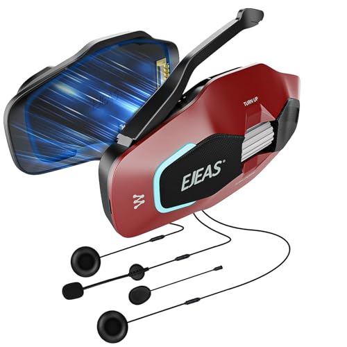 X10 Motorcycle Helmet Bluetooth Headset Speakers Headphone (Red)