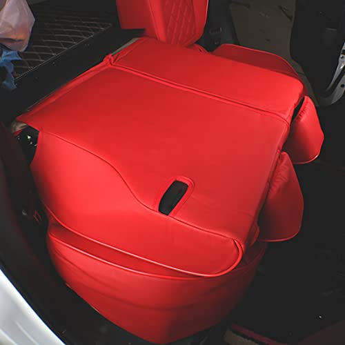 Car Accord LX Seat Covers 2023 (Red / 2023-2026 LX,Solid No Split Rear Backrest)