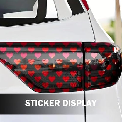 Car Rear Tail Light Lamp Stickers (Black)