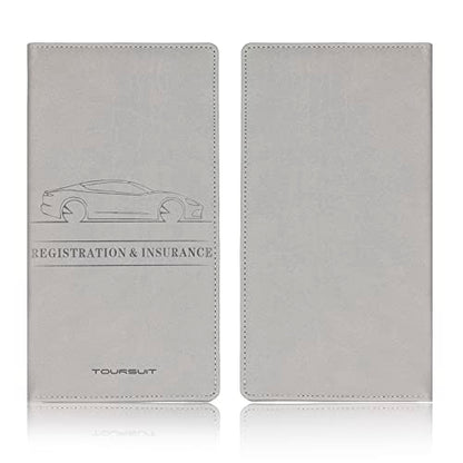 Car Registration & Insurance Card Holder (Grey)