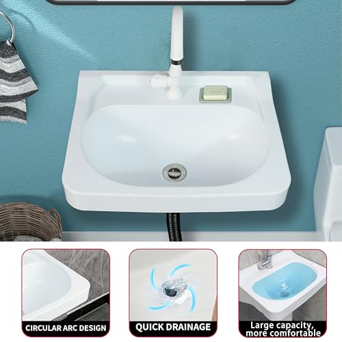 Wall Mount Bathroom Sink 19.7*15.3 No (19.7*15.3*7.1)