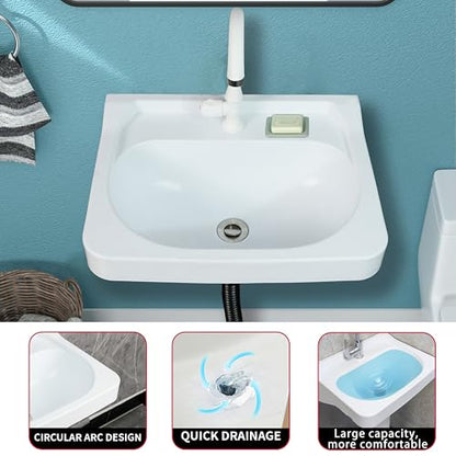 Wall Mount Bathroom Sink 19.7*15.3 No (19.7*15.3*7.1)