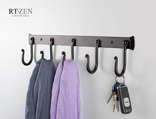 Classic Farmhouse Wall Mount Multi (J-Hook Rack of 5)