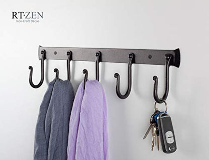 Classic Farmhouse Wall Mount Multi (J-Hook Rack of 5)