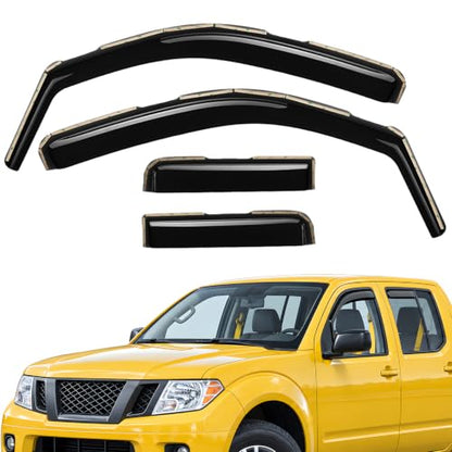 Extra Durable Window Deflectors in (For Nissan Frontier 05-21)