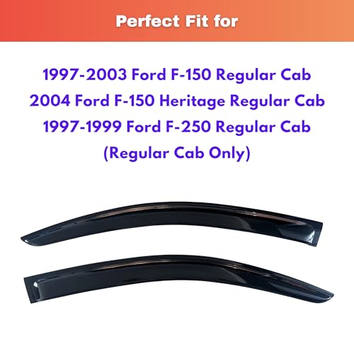 Rain Guards Fit for 1997 (1997-2003 F150 Regular Cab)
