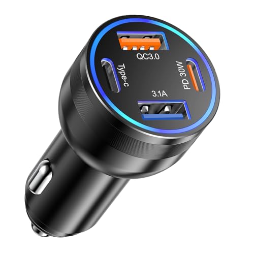 65W USB C Car Charger (1 Pack / Black)