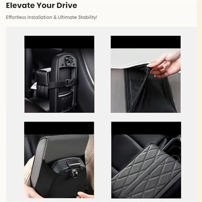 Memory Foam Car Armrest Cushion 2025 New Car Center Console Cushion Pad Car Truck Armrest Cover Auto Center Console Lid Center Armrest Cover Car Console Armrest Organizer Storage (Beige)