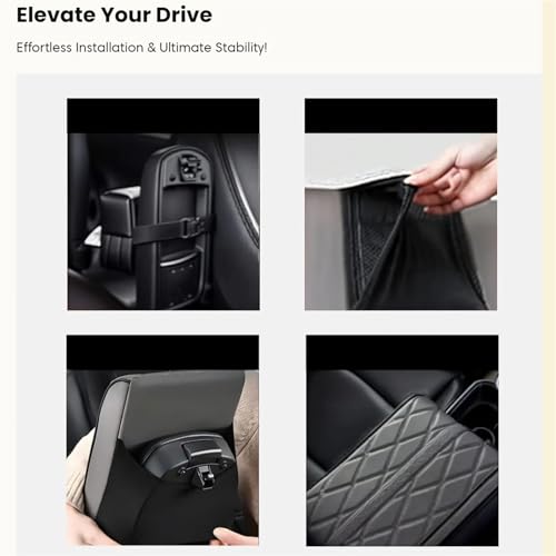 Memory Foam Car Armrest Cushion 2025 New Car Center Console Cushion Pad Car Truck Armrest Cover Auto Center Console Lid Center Armrest Cover Car Console Armrest Organizer Storage (Yellow)