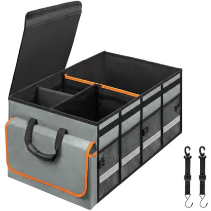 Car Trunk Organizer and Storage for Car (Grey / Medium)