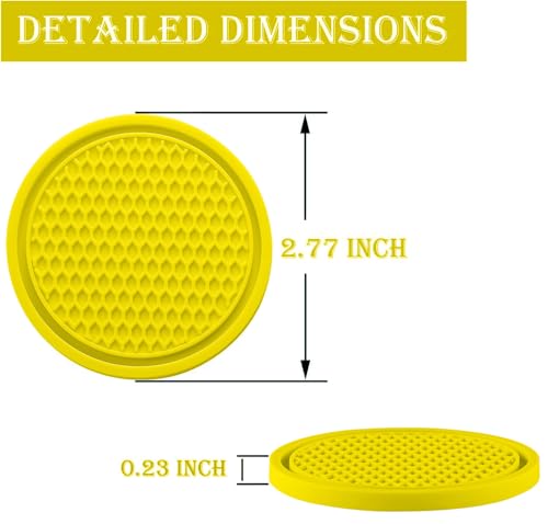 Car Cup Coaster (Yellow)