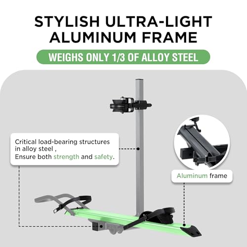 Young 100LBS. Capacity Aluminum 1 (100 lbs 1 E-Bike Rack - Black)