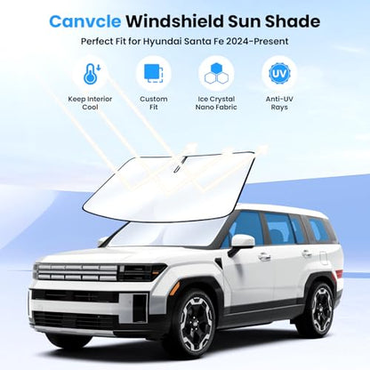 Windshield Sun Shade for 2024 (1PCS Hyundai Santa Fe 2024-Present)