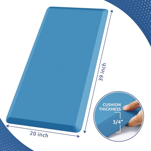 0.8" Thick Kitchen Mat Cushioned Anti Fatigue Rug Comfort Floor Mats (Green / 39"L x 20"W x 0.8"Th)