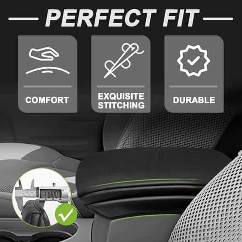 Armrest Cover for Nissan Frontier 2005 (7) 05-21 |Frontier| Black, +Thick)