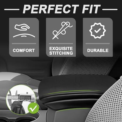 Armrest Cover for Nissan Frontier 2005 (7) 05-21 |Frontier| Black, +Thick)