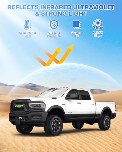 Sunshades for Dodge Ram 2500 3500 2010 (Dodge Ram 2500 3500 2010-Present)