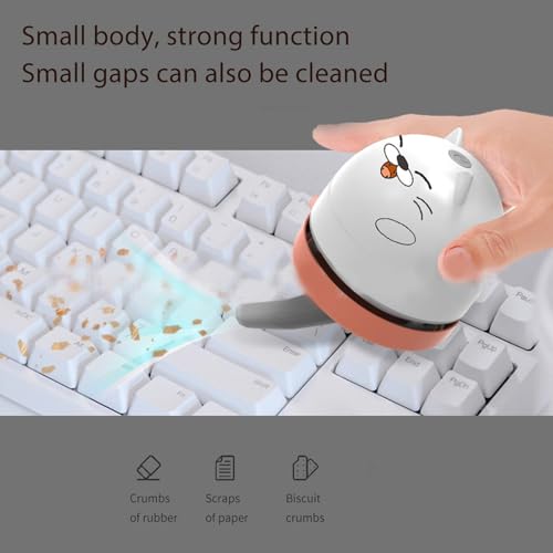 Mini Desktop Vacuum Cleaner AA Battery Powered