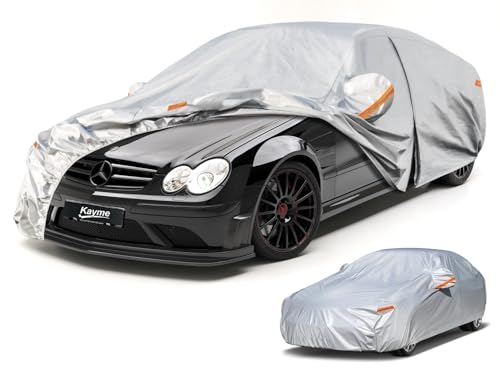 6 Layers Waterproof Car Cover for Mercedes Benz CLK 1997 (LM-Silver / 64. Custom Fit Mercedes-Benz CLK)