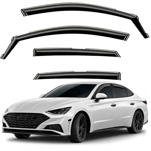 Window Deflectors Smoke Tinted in (For Sonata 20-26)