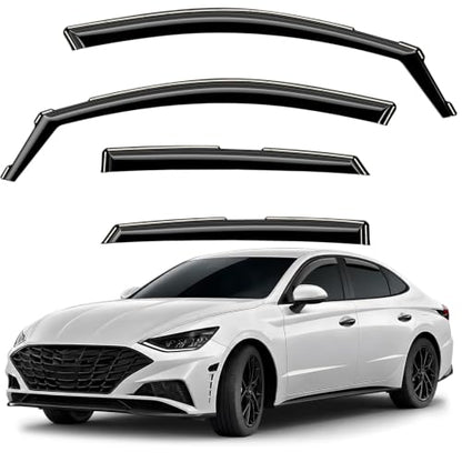 Window Deflectors Smoke Tinted in (For Sonata 20-26)