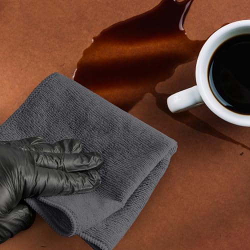 Microfiber Cleaning Cloths (Pack of 100 - 12x12 Inches / Grey)