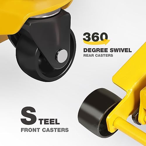 3.5 Ton Low Profile Floor Jack Quickly Lift Hydraulic Car Jack with Dual Pumps (Steel / 3.5T low profile dual pump)